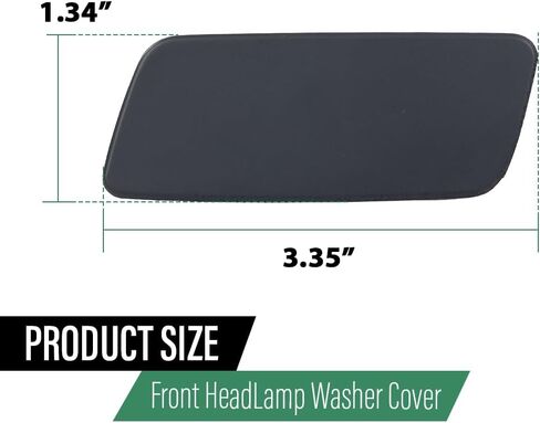 LQI Front Headlight Washer Cover Powerwash Cap Cover Pair Compatible with Land Rover Range Rover 2013-2017 Black LR038767, LR038768 in Saudi Arabia
