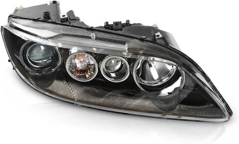 ANDPLAY مجموعة المصابيح الأمامية اليسرى واليمنى متوافقة مع Mazda 6 Mazdaspeed 2006-2007 Fit Mazda 6 (الطراز الفرعي: i،S،GS،GT) 2006 2007 2008 GP7A510L0B-PFM، GP7A510K0B-PFM عدسة شفافة in Kuwait