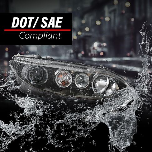 ANDPLAY مجموعة المصابيح الأمامية اليسرى واليمنى متوافقة مع Mazda 6 Mazdaspeed 2006-2007 Fit Mazda 6 (الطراز الفرعي: i،S،GS،GT) 2006 2007 2008 GP7A510L0B-PFM، GP7A510K0B-PFM عدسة شفافة in Kuwait