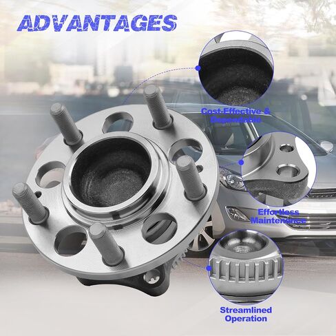 Rear Wheel Hub Bearing Assembly Compatible with Hyundai Elantra, Elantra Coupe, Elantra GT, Compatible with Veloster, Compatible with Kia Forte, Forte Koup, Forte5 in Saudi Arabia