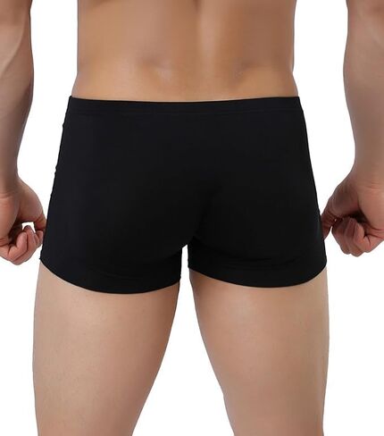 Men's Traceless Ice Silk Boxers Briefs Sexy See-Through underpants in Saudi Arabia