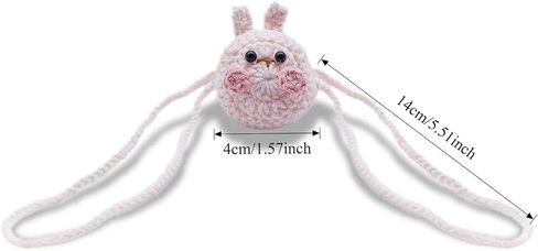 Hand Knitting Nose Warmer Fun Gift Animal Shape Nose Cover for Men Women Cold Weather Outdoor Activities Protection Dust Anti Cold Air(Yellow critters) in Kuwait