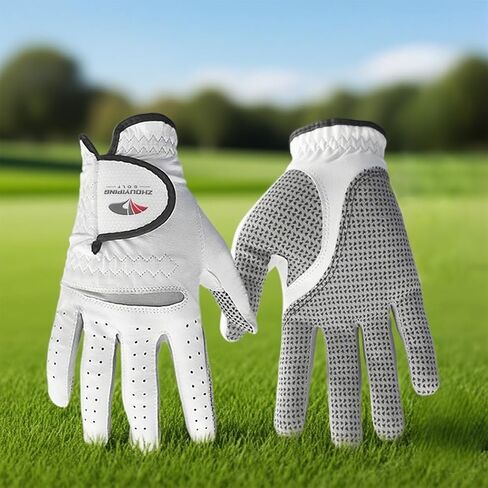 1Pcs Leather Men's Golf Gloves Left Hand, Male Sports Gloves, Non-Slip Wear-Resistant, Breathable, Soft, Enhanced Grip and Comfort in Saudi Arabia