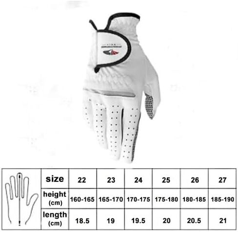 1Pcs Leather Men's Golf Gloves Left Hand, Male Sports Gloves, Non-Slip Wear-Resistant, Breathable, Soft, Enhanced Grip and Comfort in Saudi Arabia