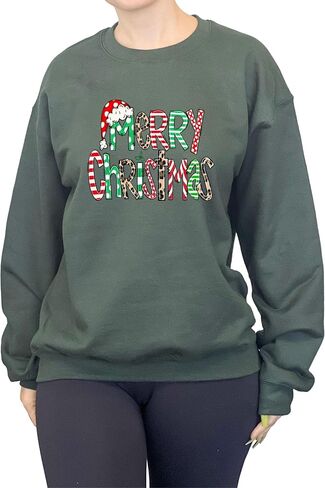 Tegoprints Christmas Meowy Funny Cats Unisex Sweatshirt Adult Tops in Saudi Arabia