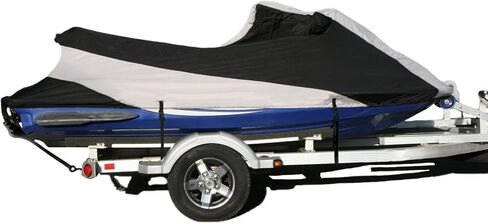 غطاء SavvyCraft Yamaha WaveRunner GP1200 GP800 GP760 مناسب للمقطورات Jetski PWC رمادي/أسود بدرجتين من اللون in Kuwait