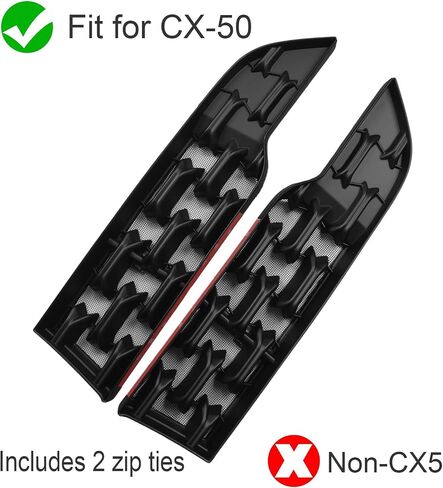 Mesh Grill Guard Fitment for 2023 2024 2025 Mazda CX50 Hybrid, Gloss Black Grille Insect Screen Mesh Grill Cover Glossy Black Front Bumper Protector for Mazda CX 50 CX-50 2022-2026 in Kuwait