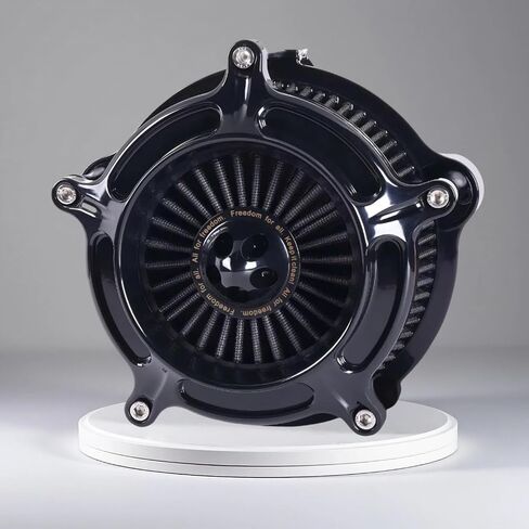 Air Cleaner Intake Filter for Harley M8 engine Street Electra Road King Glide 2024-Later Touring, Softail 2025-later (Gloss Black -Gray Filter, Spike Turbine Type) in Saudi Arabia