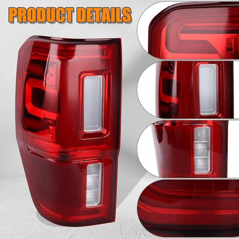 Halogen Tail Light Assembly Compatible With 2019-2022 Ford Ranger Rear Lamp Driver Side Replacement KB3Z-13405-F FO2800273 in Saudi Arabia