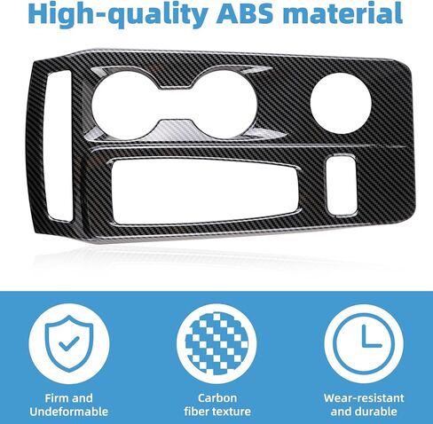 Center Console Gear Shift Panel Cover for Ford Ranger XL XLT 2024 2025 Accessories Interior Decorations Carbon Fiber Style Accessories in Kuwait