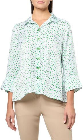 MULTIPLES Women's Turn-Up Cuff Three Quarters Sleeves Button Front Hi-Low Shirt in Saudi Arabia