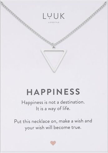 LUUK LIFESTYLE Necklace with Pendant, Waterproof Stainless Steel Chain, Elegant Design & Everyday Necklace for Women, Jewelry Gift Idea in Saudi Arabia