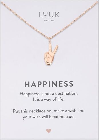 LUUK LIFESTYLE Necklace with Pendant, Waterproof Stainless Steel Chain, Elegant Design & Everyday Necklace for Women, Jewelry Gift Idea in Saudi Arabia