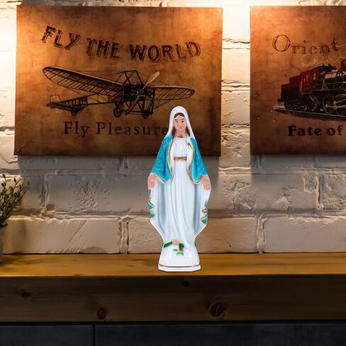 BESPORTBLE Virgin Mary Statue, Plastic Mary Statue Blessed Virgin Mother Statues Virgin Mary Figurines for Catholic Religious Home Decor, 6 Inch in Saudi Arabia