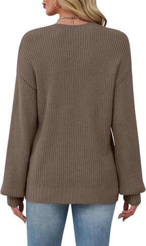 Lylinan Womens Sweaters Long Sleeve Sweatshirts for Women Fall Fashion Tops Trendy Outfits Laides Tunics S-XXL in Saudi Arabia