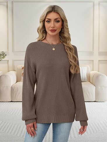 Lylinan Womens Sweaters Long Sleeve Sweatshirts for Women Fall Fashion Tops Trendy Outfits Laides Tunics S-XXL in Saudi Arabia