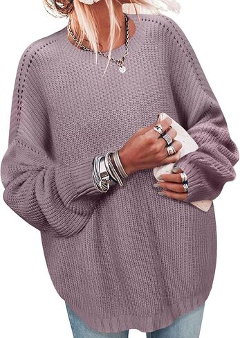 Lylinan Womens Sweaters Long Sleeve Sweatshirts for Women Fall Fashion Tops Trendy Outfits Laides Tunics S-XXL in Saudi Arabia