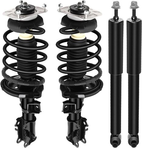 SCITOO - 2Pcs Front Complete Struts Spring Assembly + 2Pcs Rear Shock Fits 2001-2009 for Volvo S60 99-06 for Volvo S80 01-07 for Volvo V70 Full Set Front Rear Complete Struts 11861 39040 - Set of 4 in Saudi Arabia