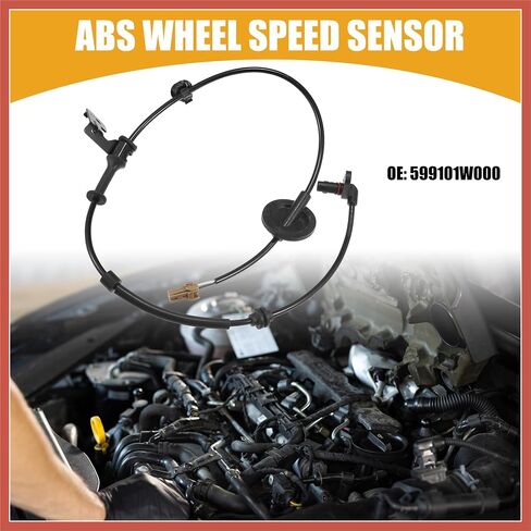 مستشعر ACROPIX ABS رقم 599101W000 - مستشعر سرعة عجلة ABS الخلفي الأيسر للسيارة - لسيارة Kia Rio 2012-2017 ABS معدن أسود - قطعة واحدة من قطع غيار السيارات in Saudi Arabia