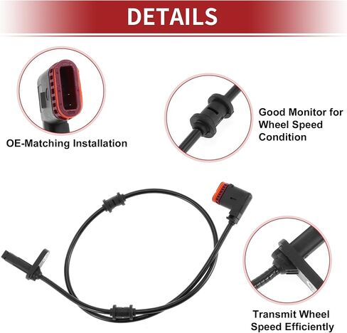 ACROPIX ABS Wheel Speed Sensor ABS Sensor Anti-lock Braking System Sensor for Mercedes-Benz E350 2014-2016 No.2129051001 in Saudi Arabia