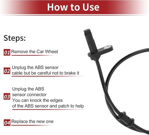 ACROPIX ABS Wheel Speed Sensor ABS Sensor Anti-lock Braking System Sensor for Mercedes-Benz E350 2014-2016 No.2129051001 in Saudi Arabia