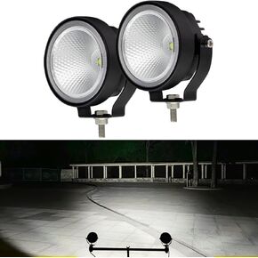 Szdystar LED Round Driving Fog Lights, 2Pcs, 4 Inch Super Bright LED Pods, Work Auxiliary Lights, Ditch Lights, fit for ATV UTV Pickup Motorcycle Truck Car Golf Boat