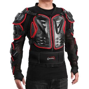 OHMOTOR Motorcycle Body Protective Jacket Armor Men, Motocross Riding Protective Gear,ATV Dirt Bike Chest Spine Protector