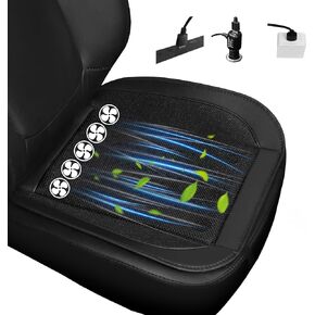 COFSODI USB Cooling Seat Cushion, Cool Car Seat with Fan, Summer Automotive Seat Cushion, Breathable and Ventilated Car Seat Cushion, Car Seat Cooling Pad, Ventilated Car Seat Cover.