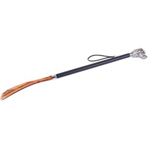 FootFitter Deluxe Long Shoe Horn with Nickel Plated Handle, Premium Shoe Protecting Shoehorn (MADE IN ITALY)