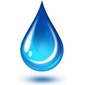 ملصق جداري من Wallmonkeys على شكل قطرة ماء، رسم قابل للتقشير واللصق WM312949 (ارتفاع 30 × عرض 23 بوصة) in Kuwait