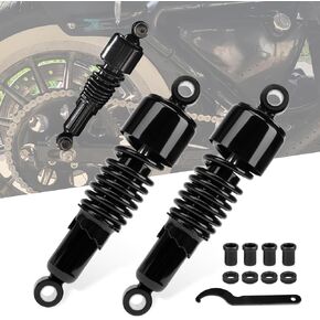 PSLER Rear Shock Absorber Rear Suspension Kit Rear Shocks Lowering Kit Preload Adjustable 10.5'' for Sportster XL 883 1200 1988-2023 Touring Street Road Electra Glide Road King 1980-2023 Dyna 1991-up
