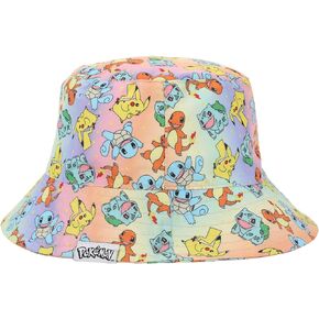 Pokemon All-Over Character Print Youth Rainbow Ombre Bucket Hat