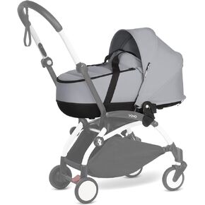 Babyzen YOYO 0+ Bassinet, Stone - Includes Thick Double Mattress, Ventilated Shell & Canopy - Requires YOYO2 Frame (Sold Separately)