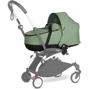 Babyzen YOYO 0+ Bassinet, Peppermint - Includes Thick Double Mattress, Ventilated Shell & Canopy - Requires YOYO2 Frame (Sold Separately)
