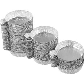 ULTECHNOVO 100pcs Liquid Weighing Pan Powder Serving Tray Aluminum Foil Chemistry Weigh Boat Aluminum Weighing Dishes Small Aluminum Foil Weighing Trays Sample Weighing Trays Labs Supplies