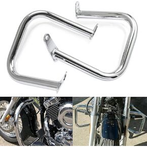 PSLER Engine Guard Highway Crash Bar for Yamaha XVS650 Custom and Classic All Years for Yamaha V-Star Dragstar 400 650 Classic 1998-2016 and for V-Star Dragstar 400 650 Custom 1997-2016