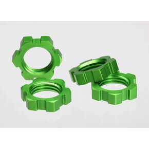 Traxxas 5353A Splined Wheel Nuts Model Car Parts, Green, 17 mm