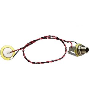 Pre-wired Piezo Pickup with Jack for Cigar Box Guitars & More - No Soldering Required!