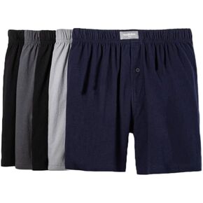 بوكسر رجالي من Goodfellow & Co منسوج 5 قطع (X-Large، أسود/رمادي/كحلي) in Kuwait