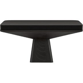 Walden Seiza Meditation Bench Comfortable Traditional Oak Wood Yoga Stool for Zen Practice Wide Seat Includes Top Cushion Home Decor Indoor & Outdoor Use Meditation Accessories (Black Ash)