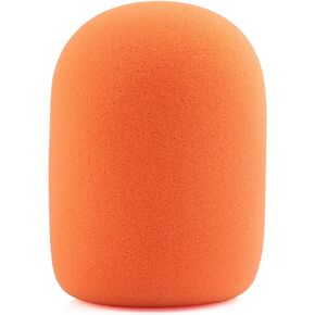 LEFXMOPHY PodMic Pop Filter, for Rode Procaster Podcaster NT1 NT1-A NT2-A NT-USB K2 NT1000 NT2000 Windscreen Replacement Foam Cover Pod Mic Wind Screen, Orange WS2 Microphone Muffler