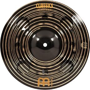 Meinl Cymbals Classics Custom Dark 18" Trash Stack Cymbal for Drum Set, Pair — Made in Germany — B12 Bronze, 2-Year Warranty (CC-18DASTK)