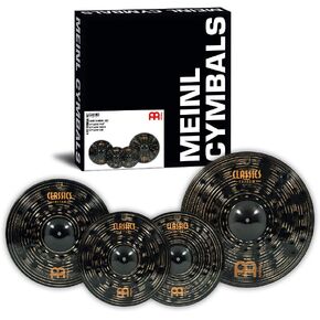 Meinl Cymbals CCD141620 Classics Custom Dark Cymbal Box Set with 14" Hihat, 16" Crash, & 20" Ride