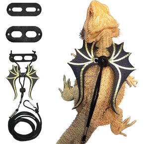 3 مقاود وأحزمة تنين ملتحية مقاس 3، مقود تنين ملتح مع أجنحة، سرج مقود سحلية التنين الملتحي، سرج مقود التنين الملتحي، سرج تنين ملتح وسحلية قابلة للتعديل in Kuwait