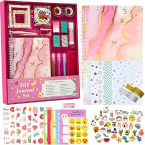 ainifv DIY Journal Set for Teen Girls Ages 8-12, 8 and 9 Year Old Girls Gifts, Girl Birthday Gift for 8 Year Old Girl, Girls 10-12 Years Old Gift Ideas, 11 Year Old Girl Birthday Gifts, Blue