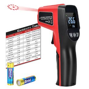 nfrared Thermometer,V·RESOURCING Non-Contact Laser Digital Temperature Gun -50 to 550°C(-58 to 1022°F), LCD Display with Backlight Infrared Thermometer for Laboratory,Kitchen,Factory Industry Use