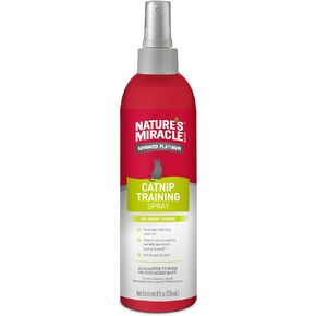 Natures Miracle Advanced Catnip Training Spray with Real Catnip Oil Attracts Cats and Encourages Positive Behavior, 8 Ounces