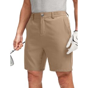 Soothfeel Men's Golf Shorts with 5 Pockets 7 Inch Stretch Lightweight Quick Dry Hiking Casual Work Dress Shorts for Men