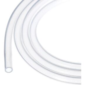 Rebower 3.3ft 3/16" ID x 5/16" OD Silicone Tubing Clear 5mm x 8mm Industrial Plastic Tubing Pure Silicone Hoses for Pump Siphoning Draining Irrigation Brewing