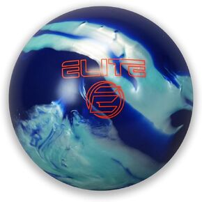 ELITE Pre-Drilled EZ Hook Reactive Bowling Ball - Great for Entry Level Bowlers Looking to Curve/Hook The Bowling Ball- Comes with Finger and Thumb Holes